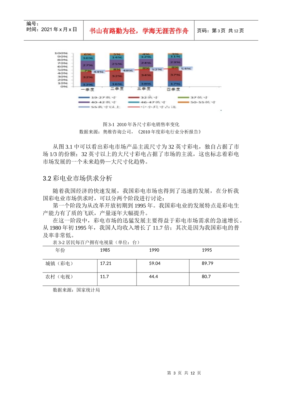 彩电业现状及发展前景_第3页