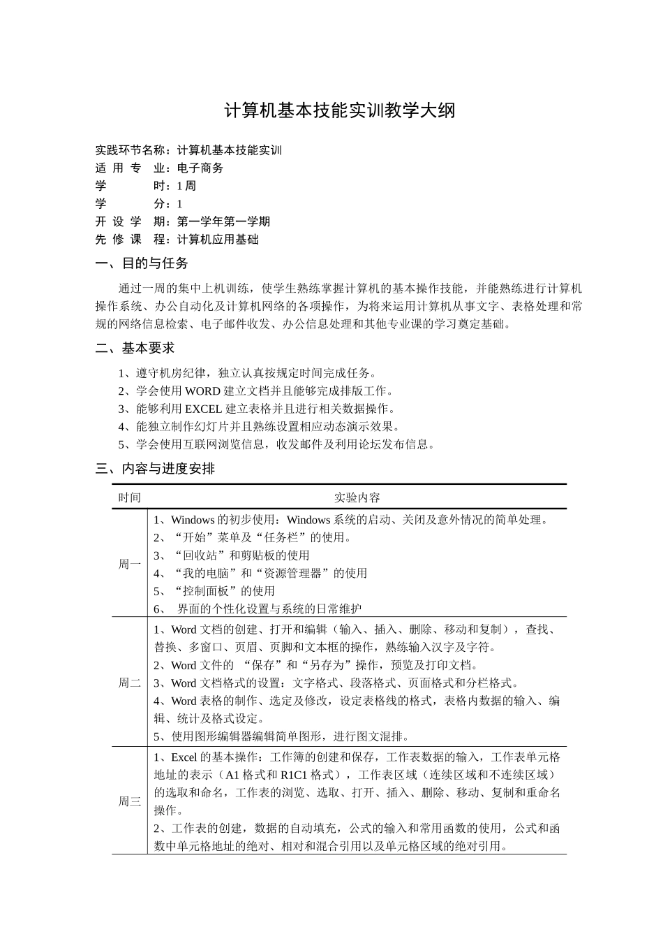 经管系电子商务专业实践与考核大纲_第3页