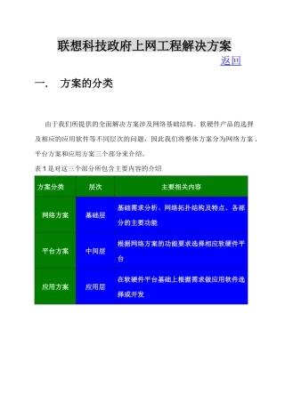 联想科技电子政务方案(1)