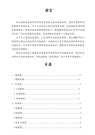 鑫辉淘宝商城运营计划