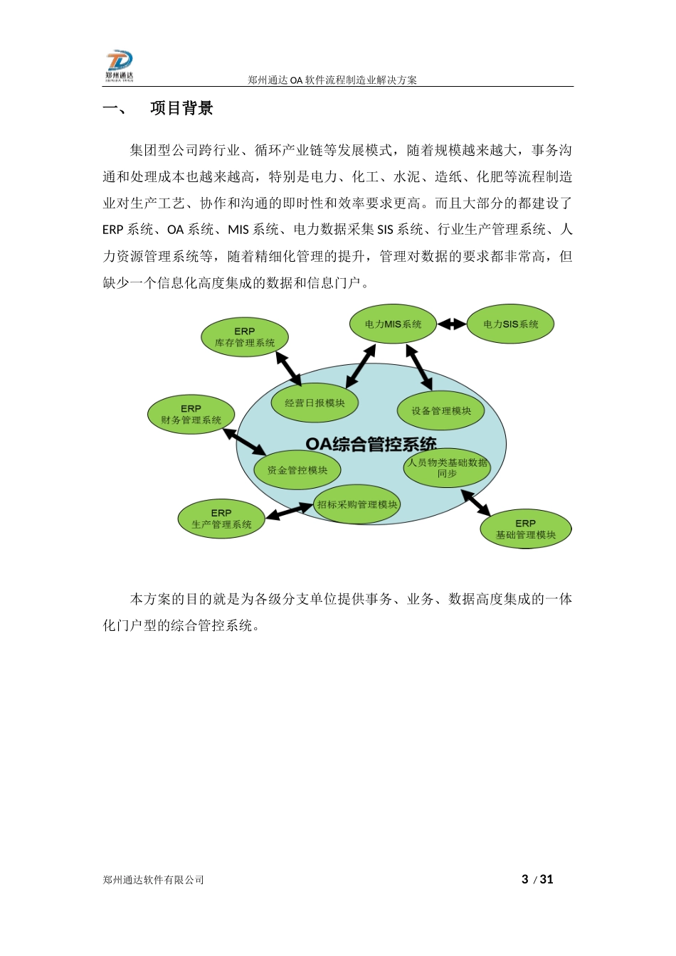 郑州通达OA流程制造业协同办公综合管控一体化应用平台解决方案_第3页
