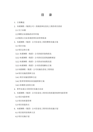 某咨询－－××钢铁信息化规划全案