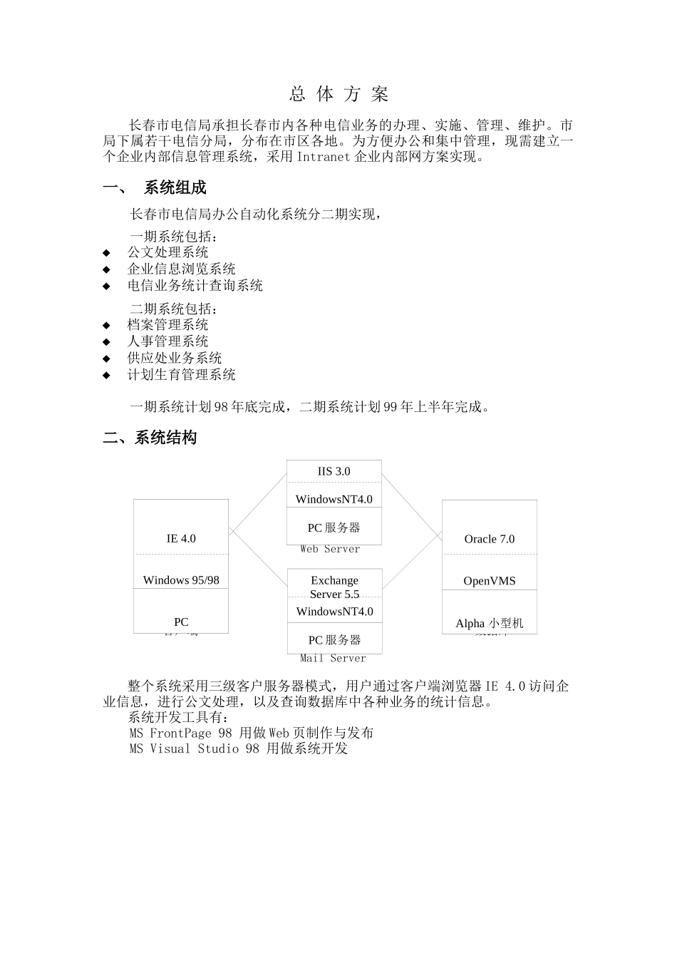 长春市电信局办公自动化系统设计_第2页