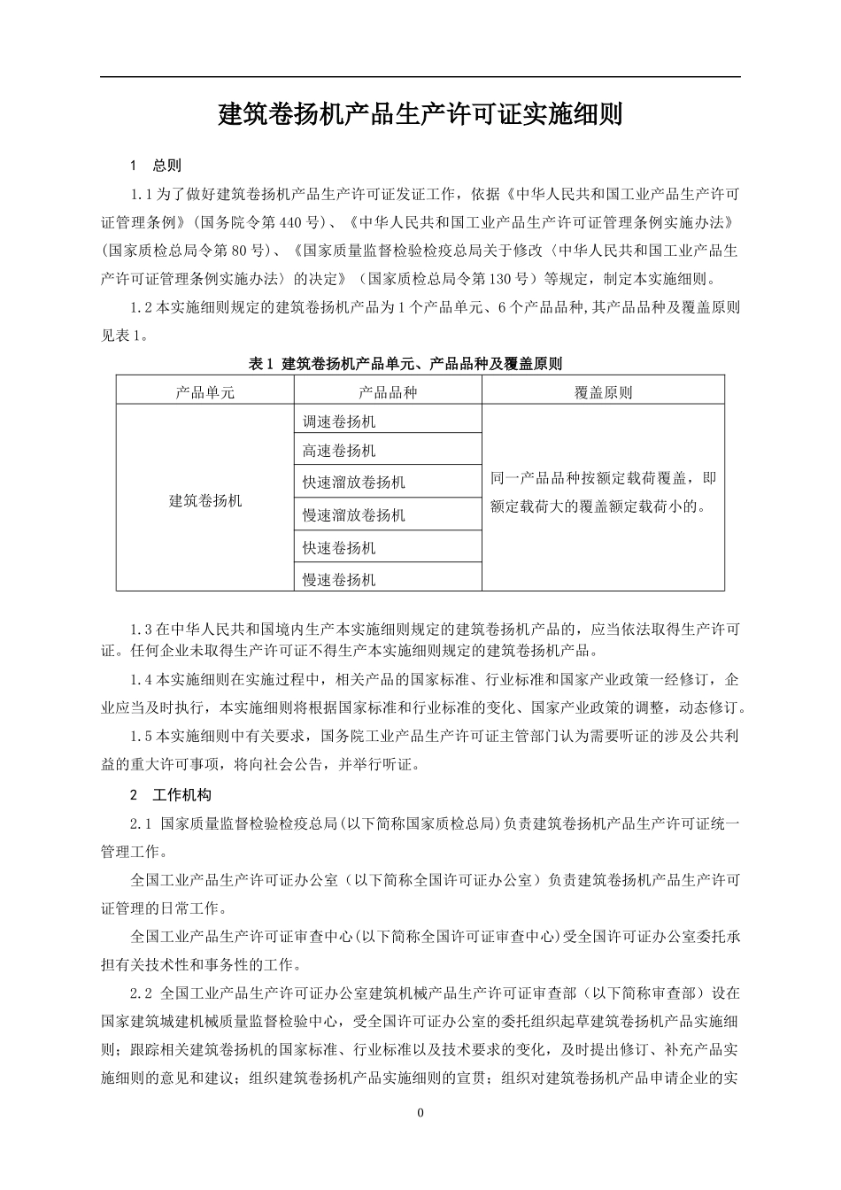 建筑卷扬机产品生产许可证实施细则_第3页