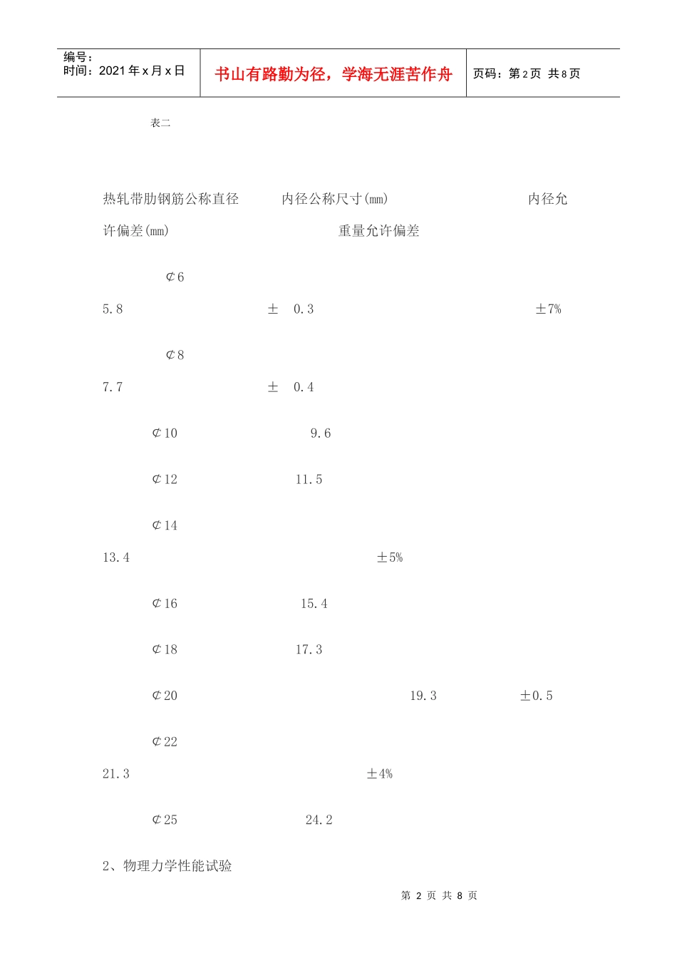 建筑用钢筋原材被拉细_第2页