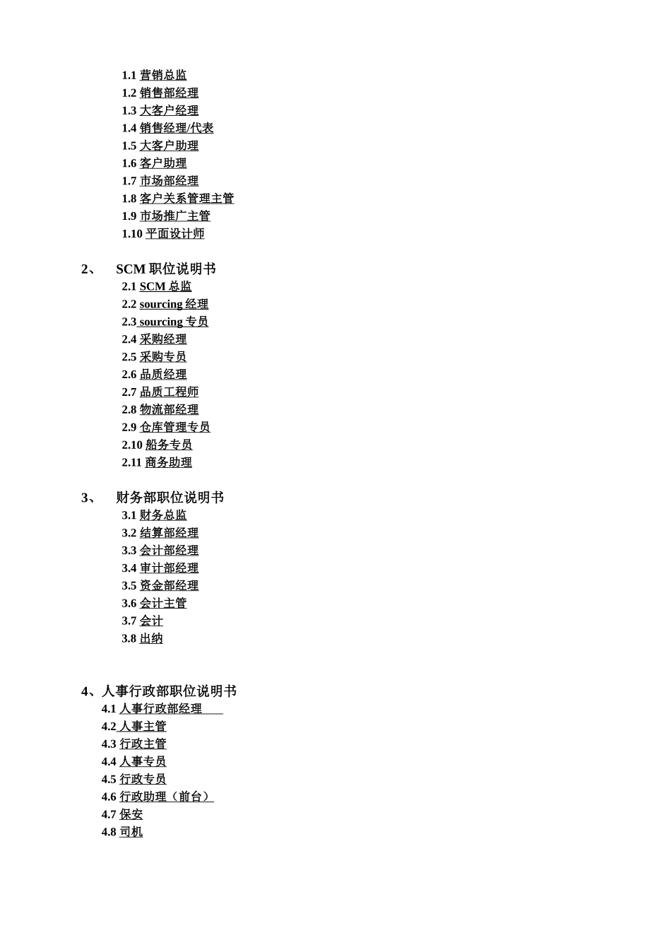 志盟环球电子商务公司职位(岗位)说明书_第2页