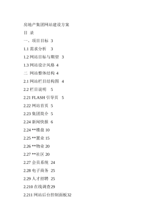 房地产集团网站建设方案 (2)