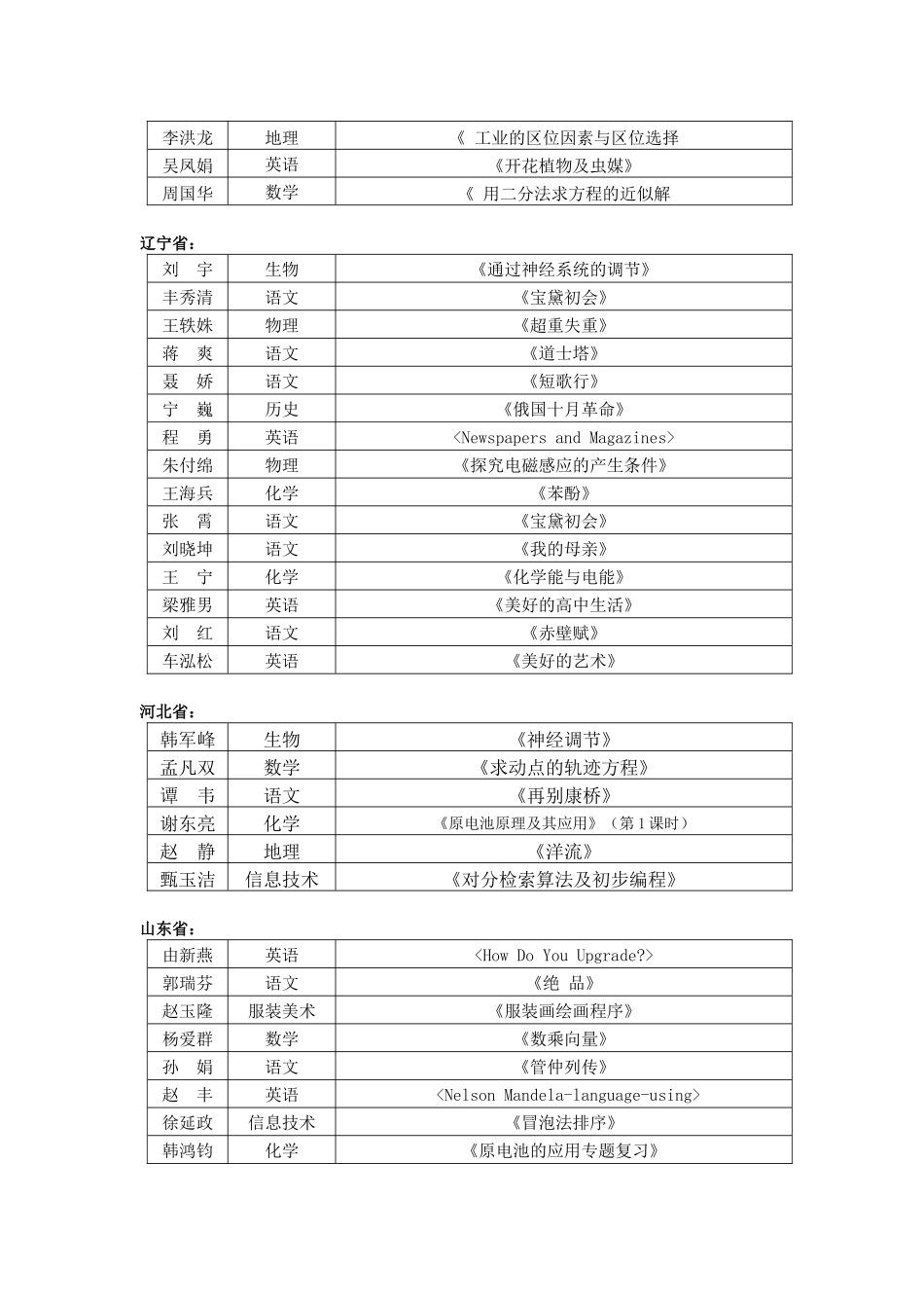 第七届全国高中信息技术与课程整合优质课大赛_第3页