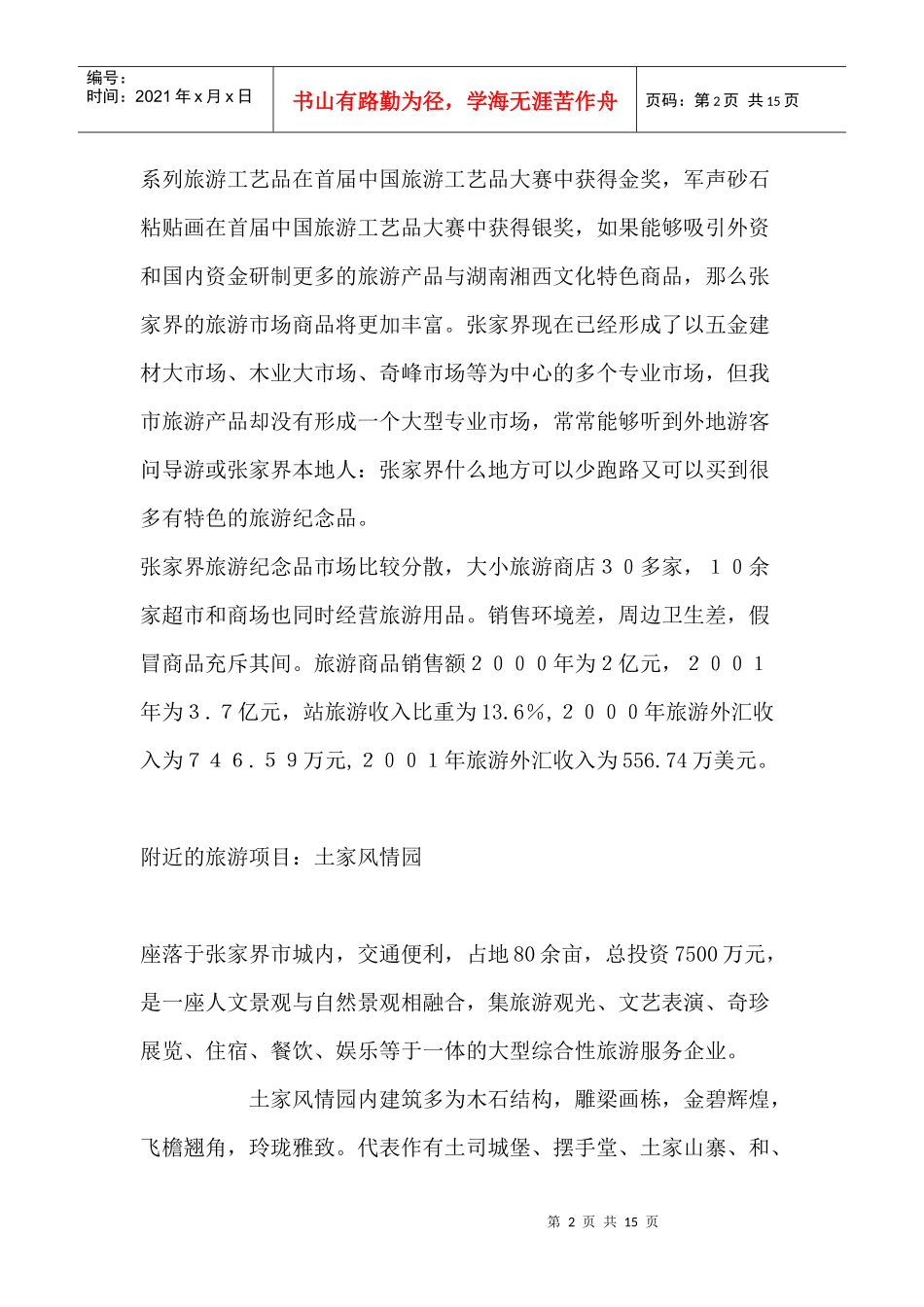 张家界国际购物中心专业策划方案_第2页