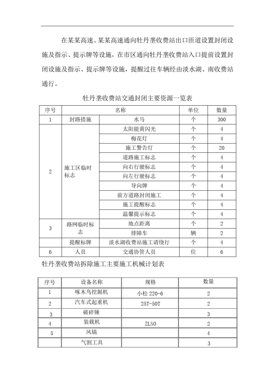 城区高速公路收费站拆除交通封闭方案_第3页