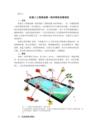 机器人工程挑战赛海洋探险竞赛规则