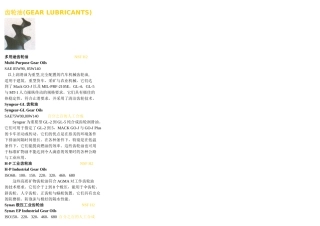 齿轮油(GEAR