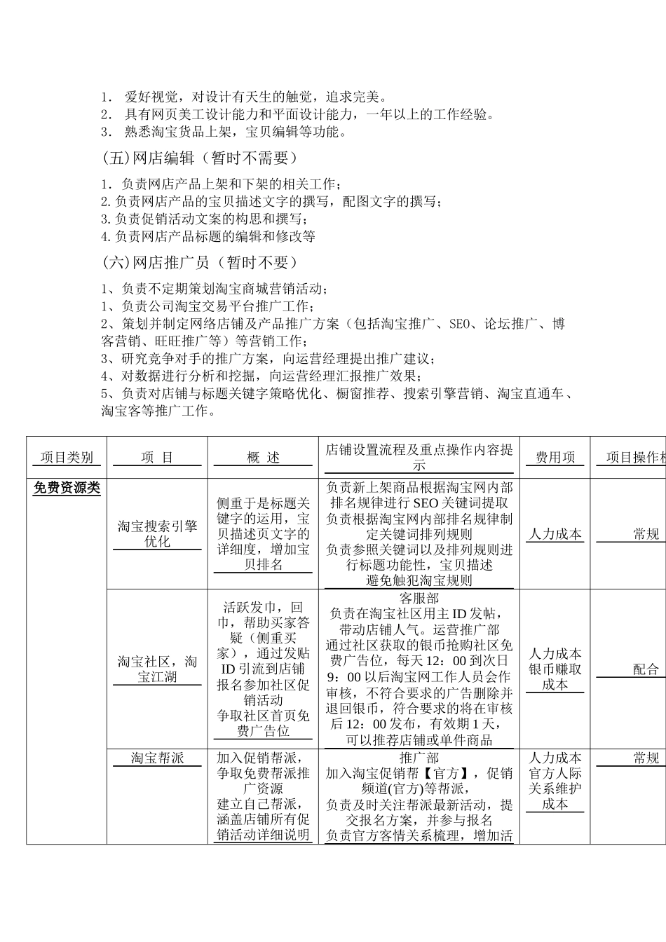 淘宝商城运营手册推广计划手册_第2页