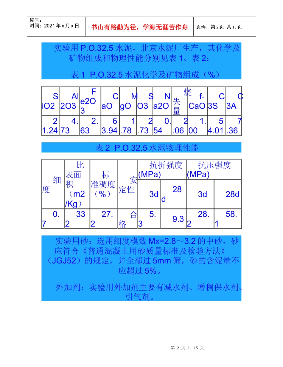 建筑砂浆塑化剂(砂浆王)的制备及性能研究_第2页