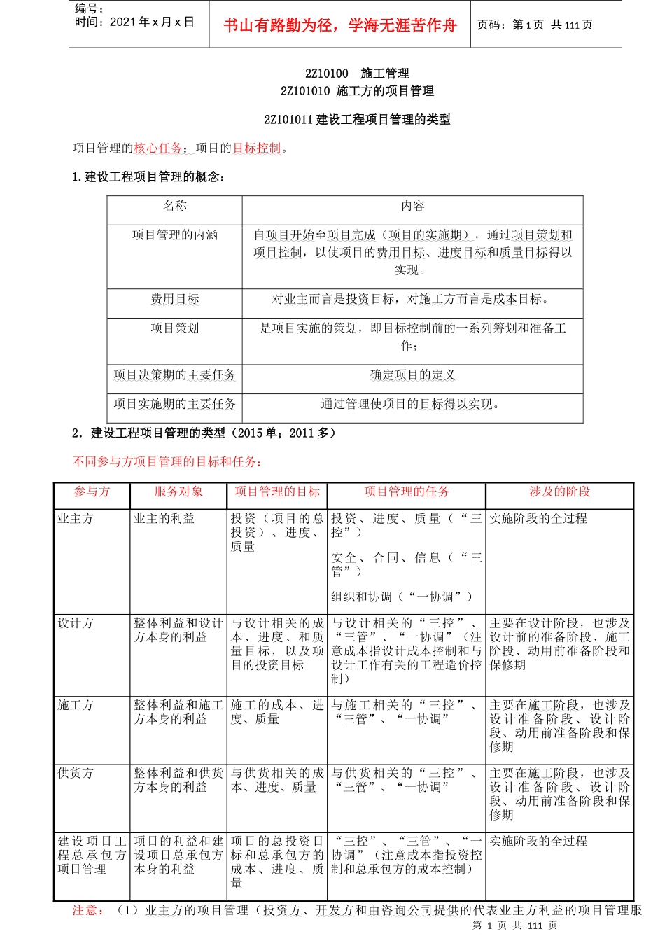 建筑工程施工管理概述_第1页