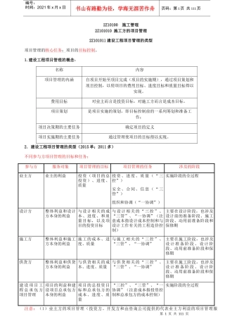 建筑工程施工管理概述