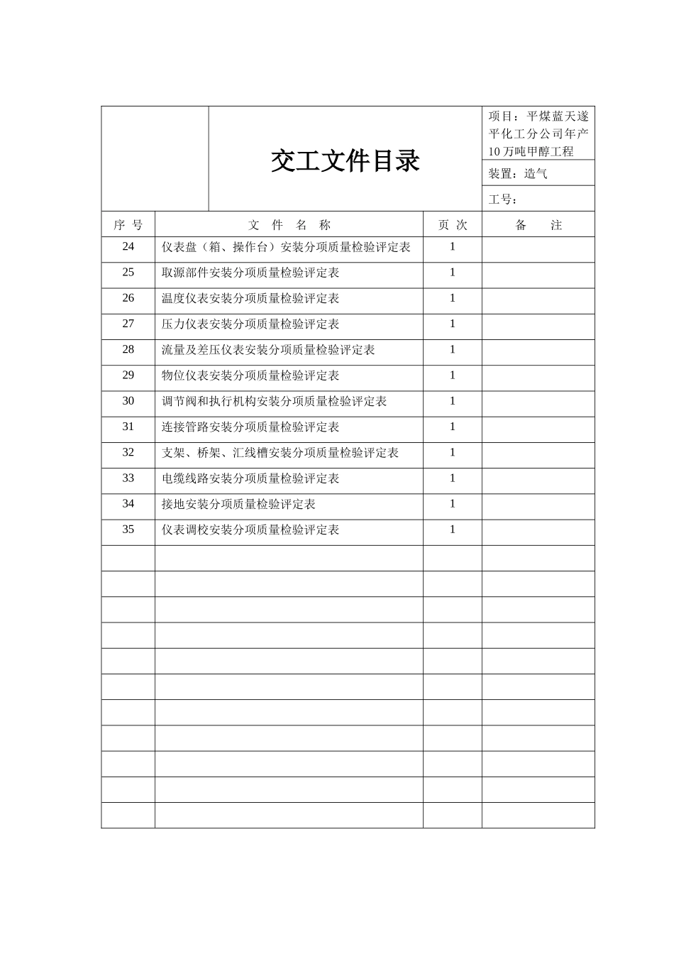 自动化仪表交工资料_第2页