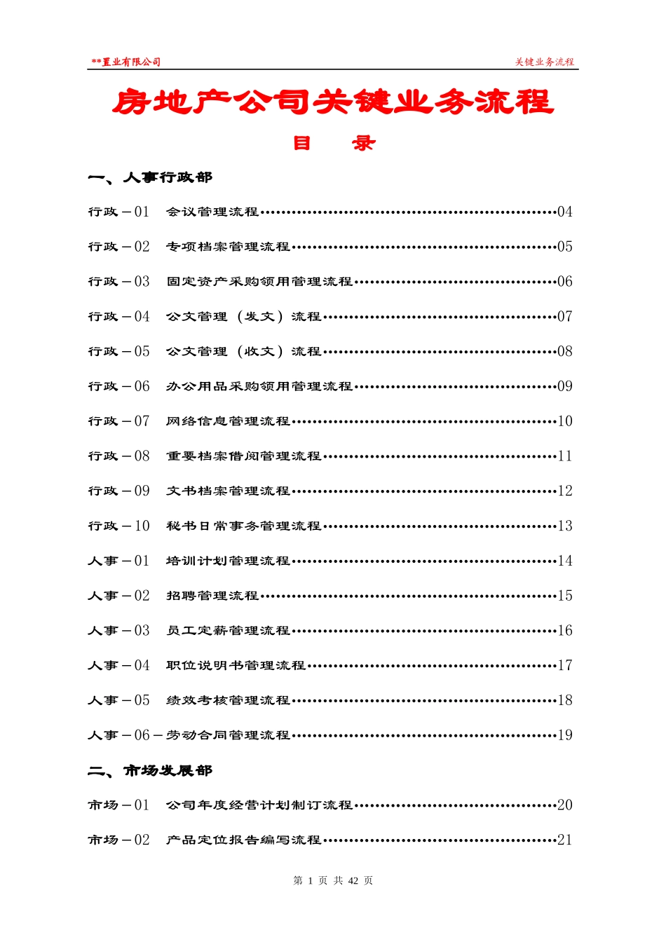 房地产公司全套业务流程图_第1页