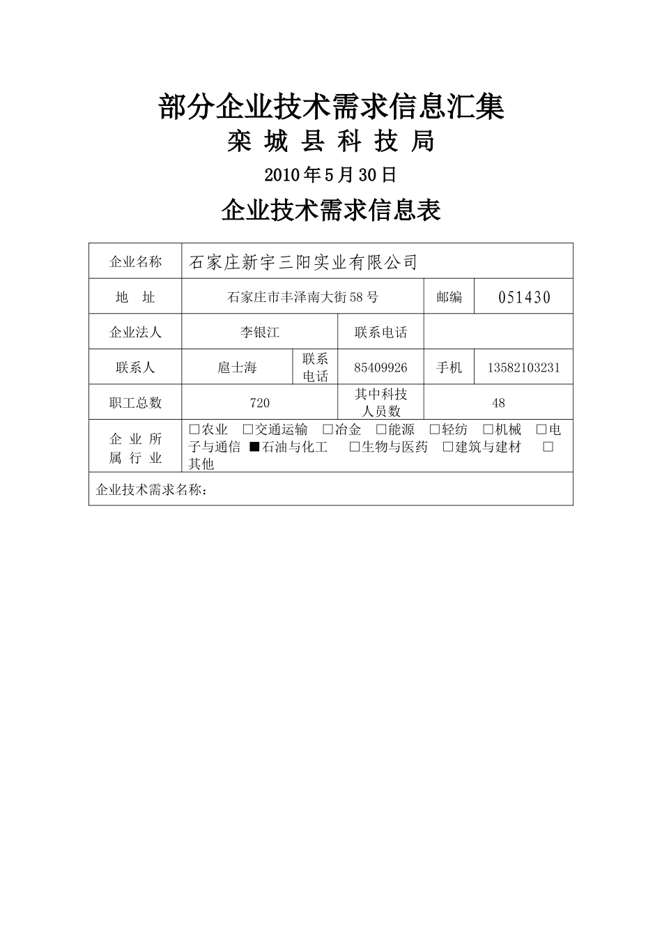 部分企业技术需求信息汇集_第1页