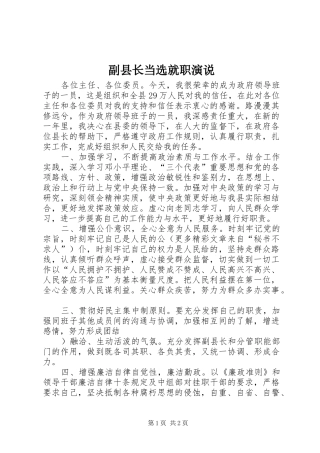 副县长当选就职演说稿 (2)