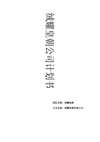 微观经济学之创业计划书