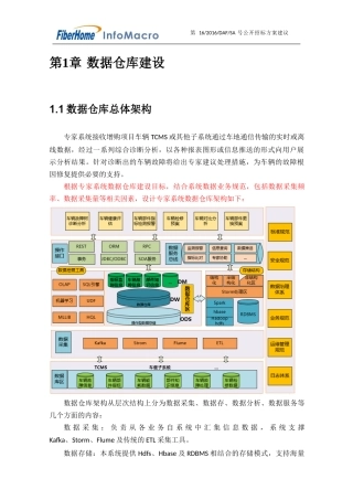 数据仓库建设方案