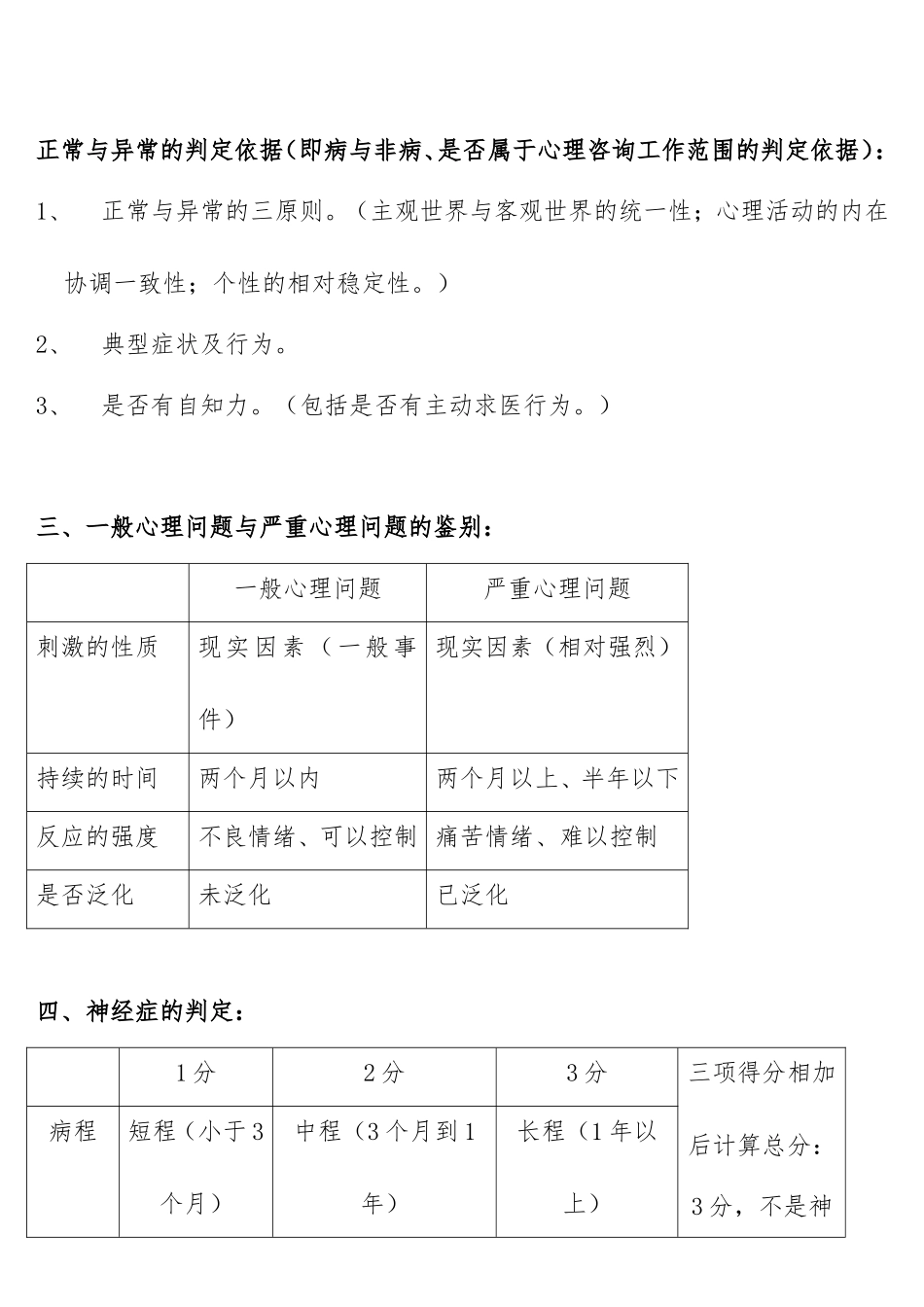 心理咨询师技能考试重点难点总结_第3页