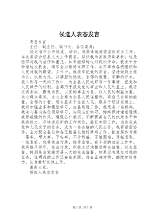 候选人表态发言稿 (2)