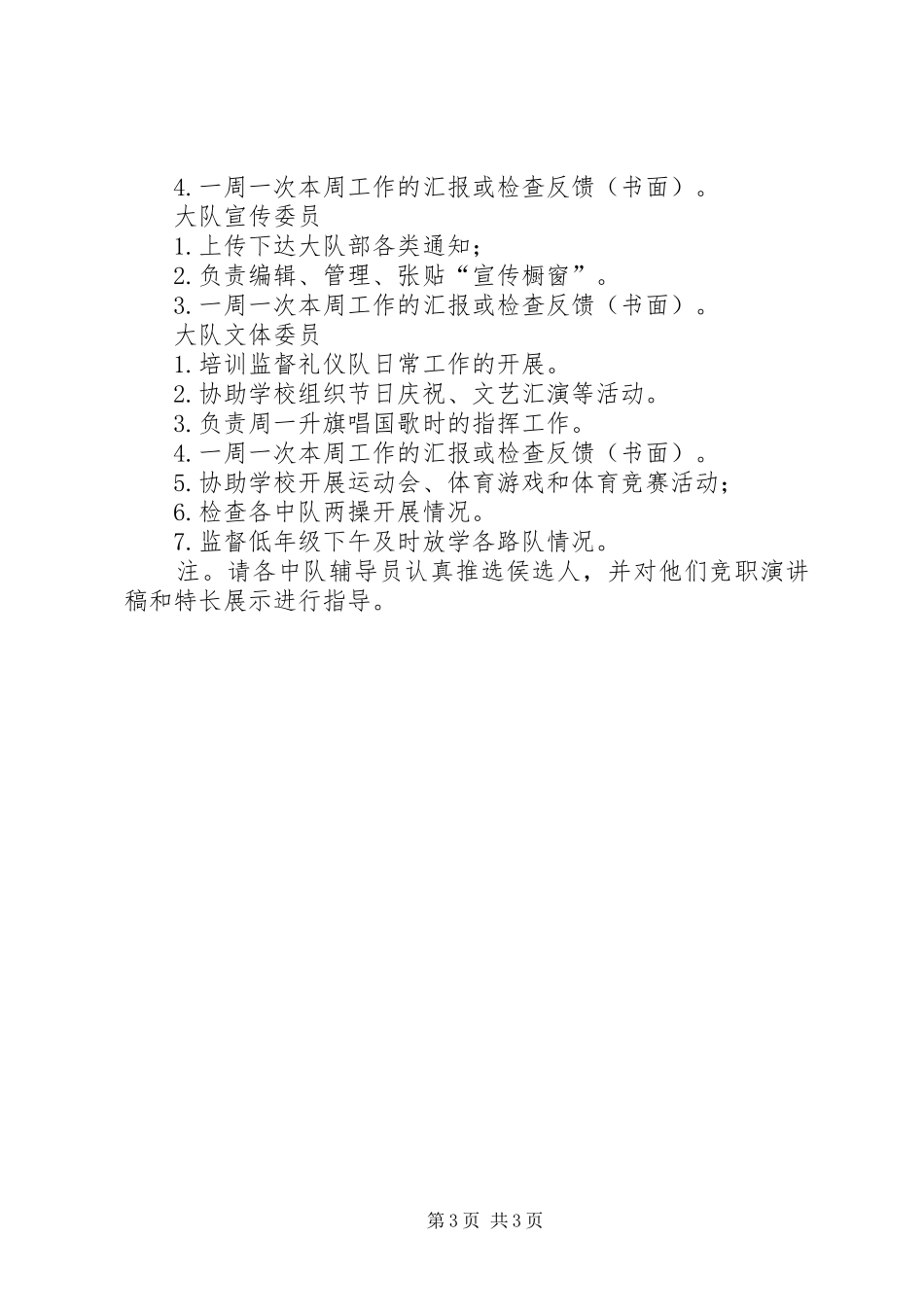 学校大队干部竞选方案_第3页