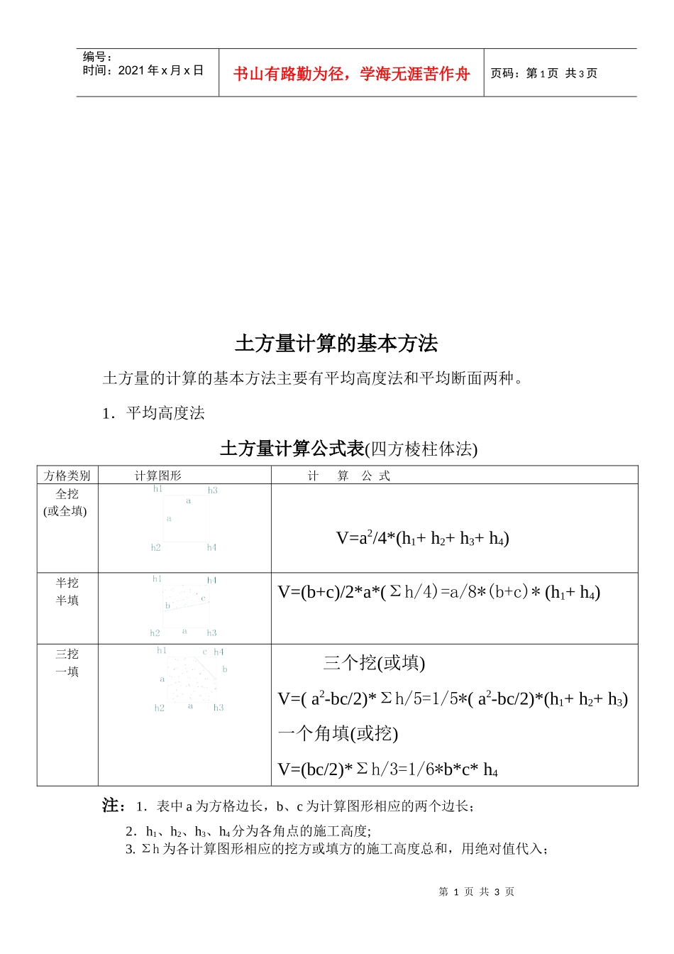 建筑工程计算公式大全_第1页