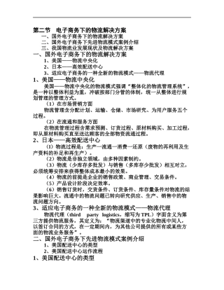 电子商务与现代物流管理的解决方案