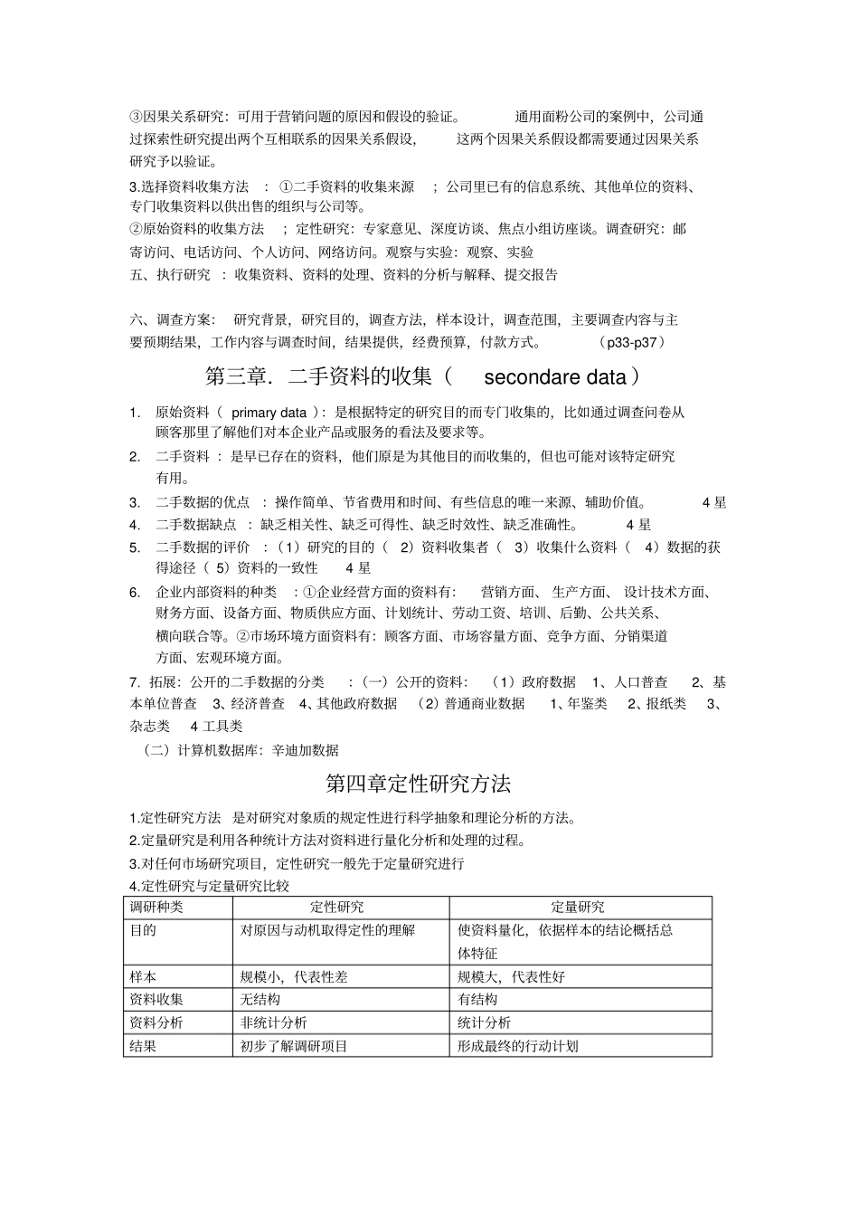 (完整版)市场调研理论与方法复习提纲_第2页