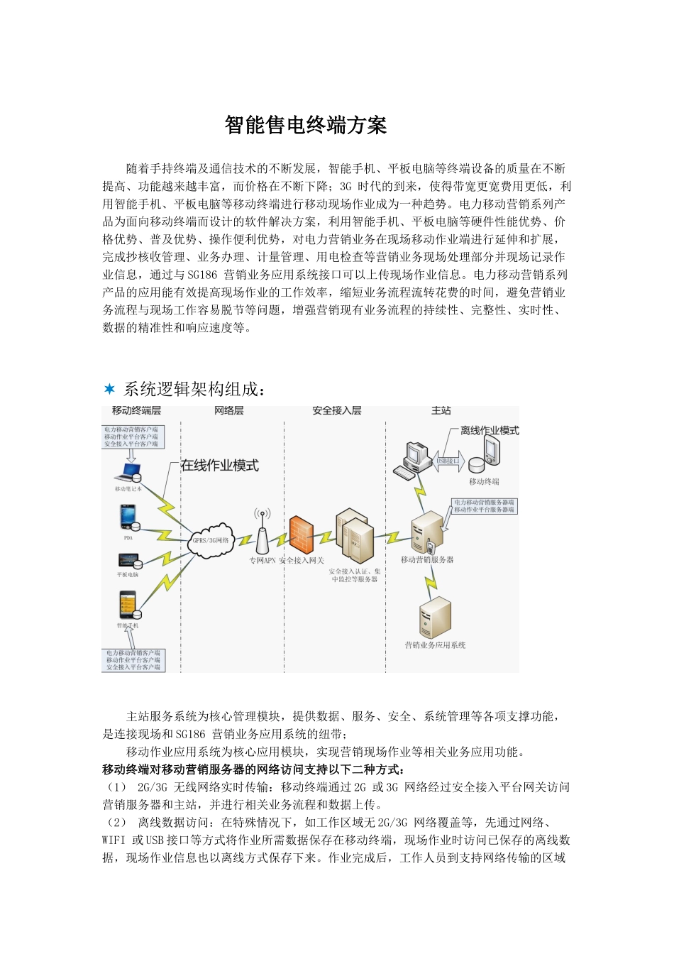 智能售电终端物联网方案(北京地区)_第1页