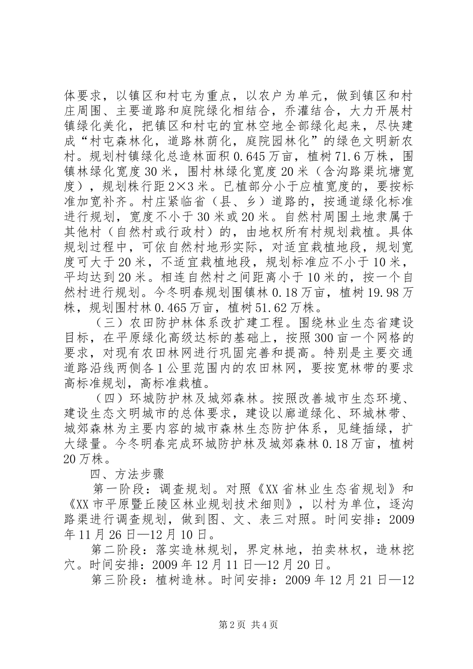 县年度植树造林工作实施方案_第2页