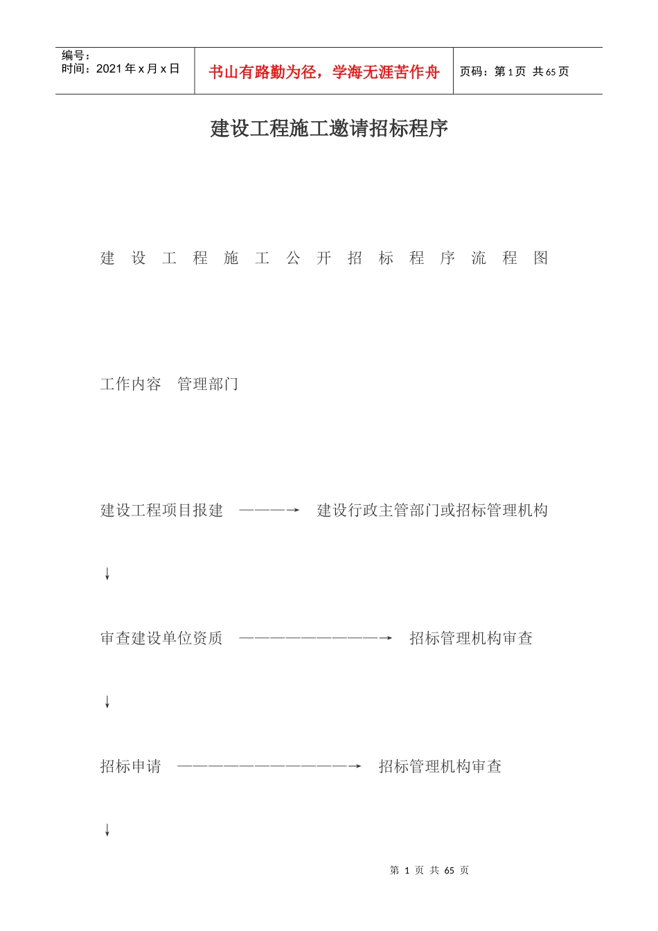 建设工程施工邀请招标程序教材_第1页