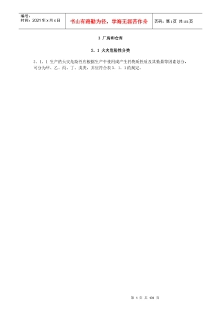 建筑设计防火规范概论