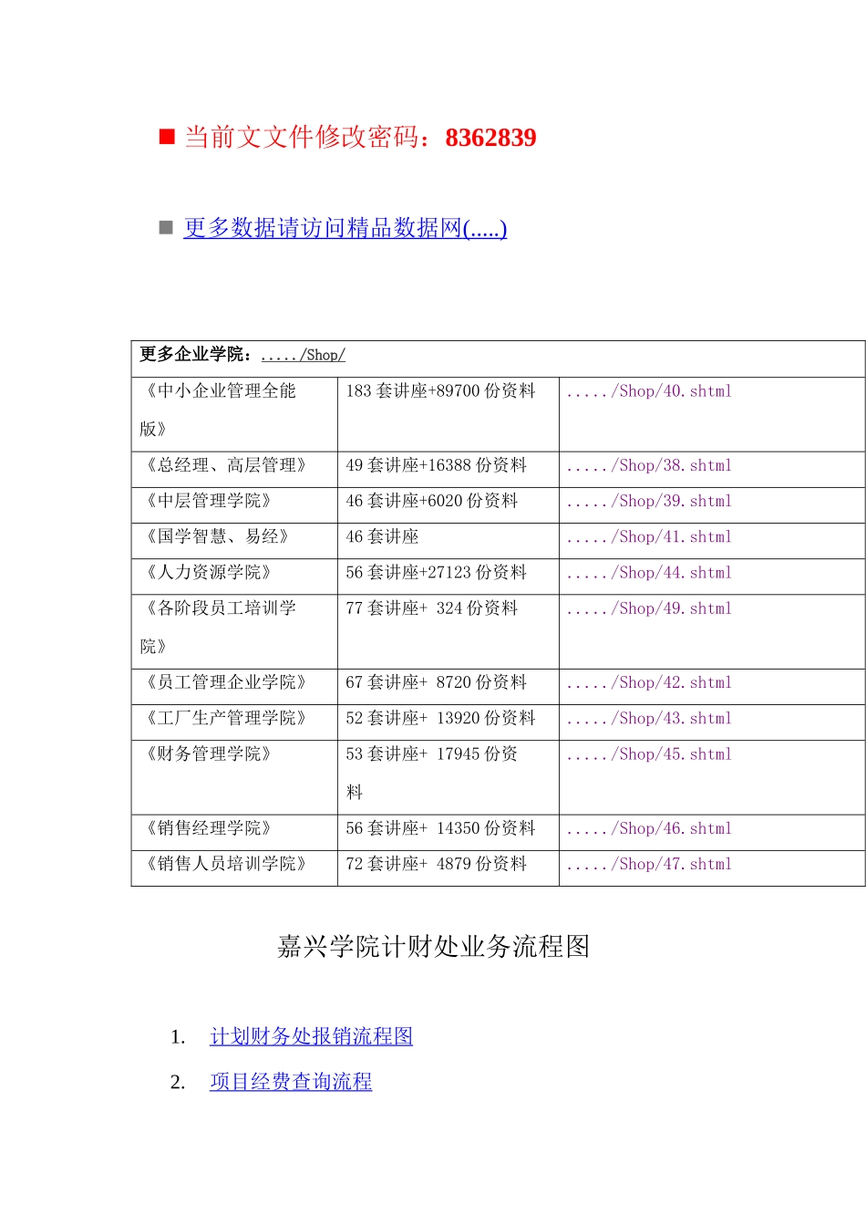 某学院计财处业务流程图_第1页