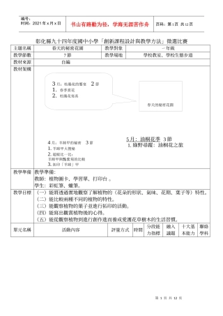 彰化县九十四年度国中小学创新课程设计与教学方法...