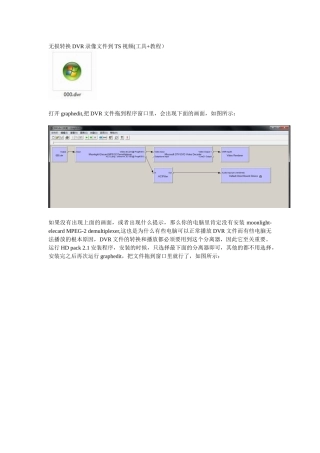 无损转换DVR录像文件到TS视频