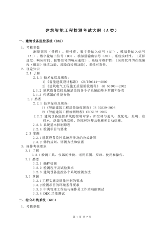 建筑智能工程检测