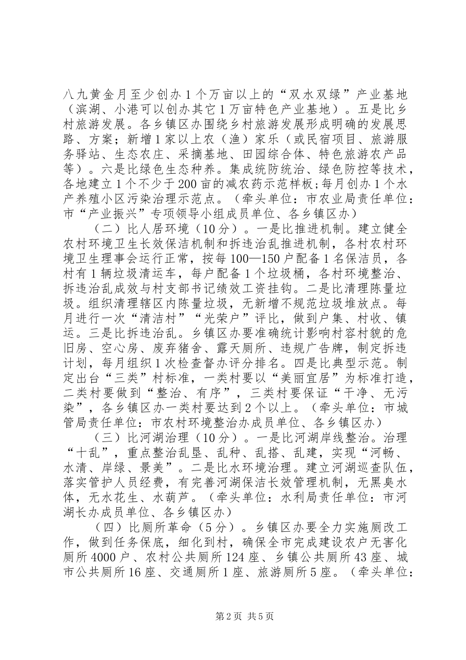 乡村振兴战略“百日竞赛”活动实施方案_第2页