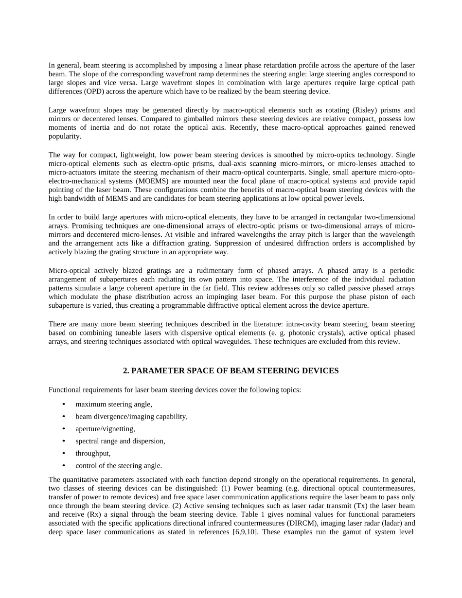 外文文献NovelLaserBeamSteeringTechniques(新型激_第2页