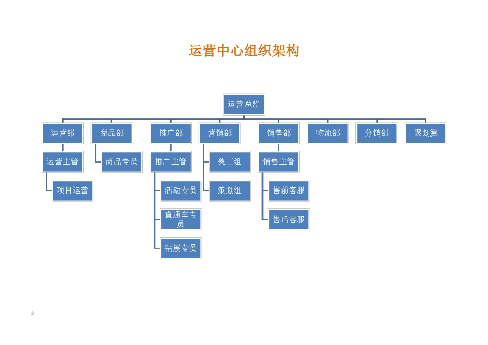 电子商务运营部企业组织结构及岗位职责(DOC61页)_第2页