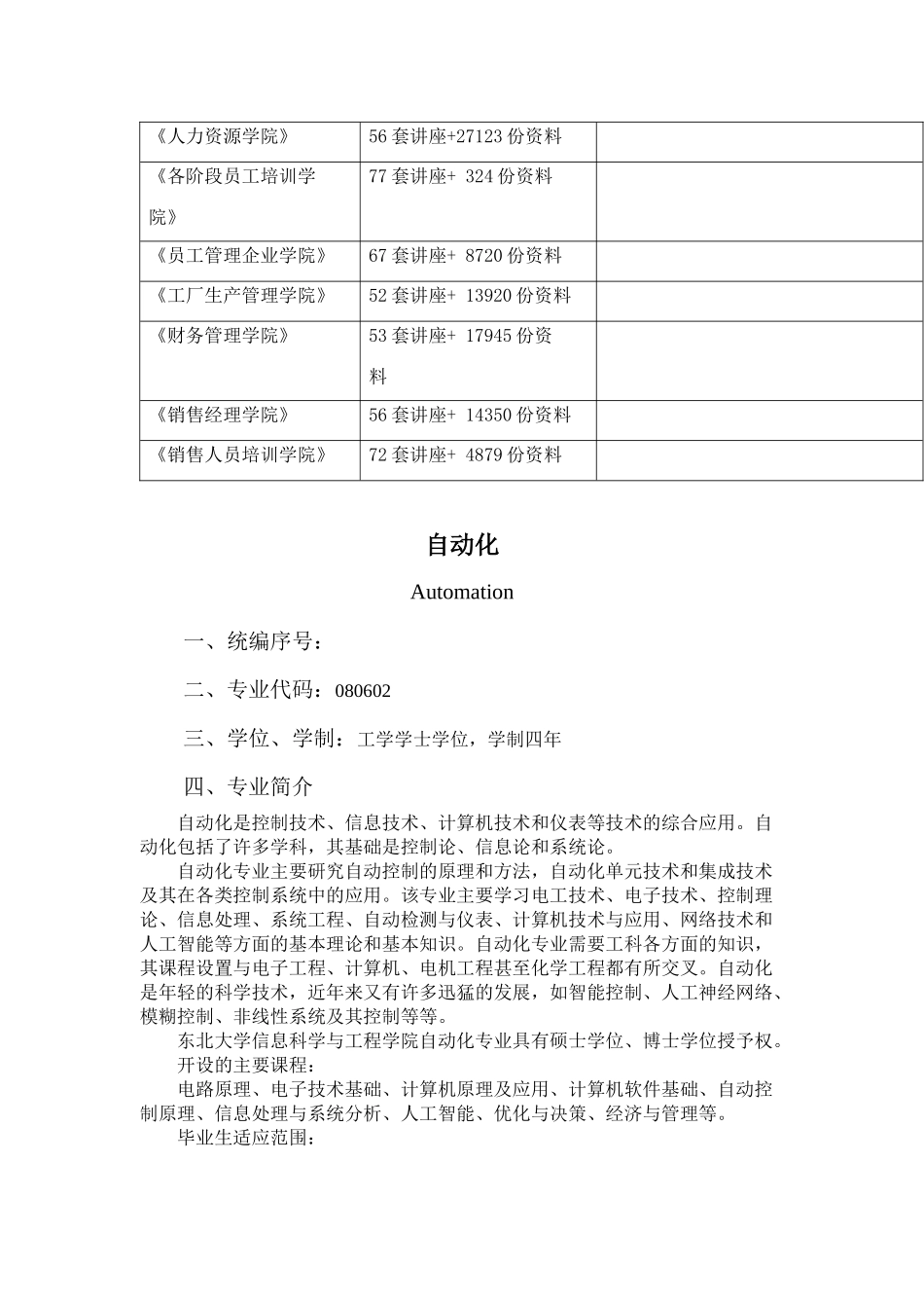 自动化专业培养计划_第2页