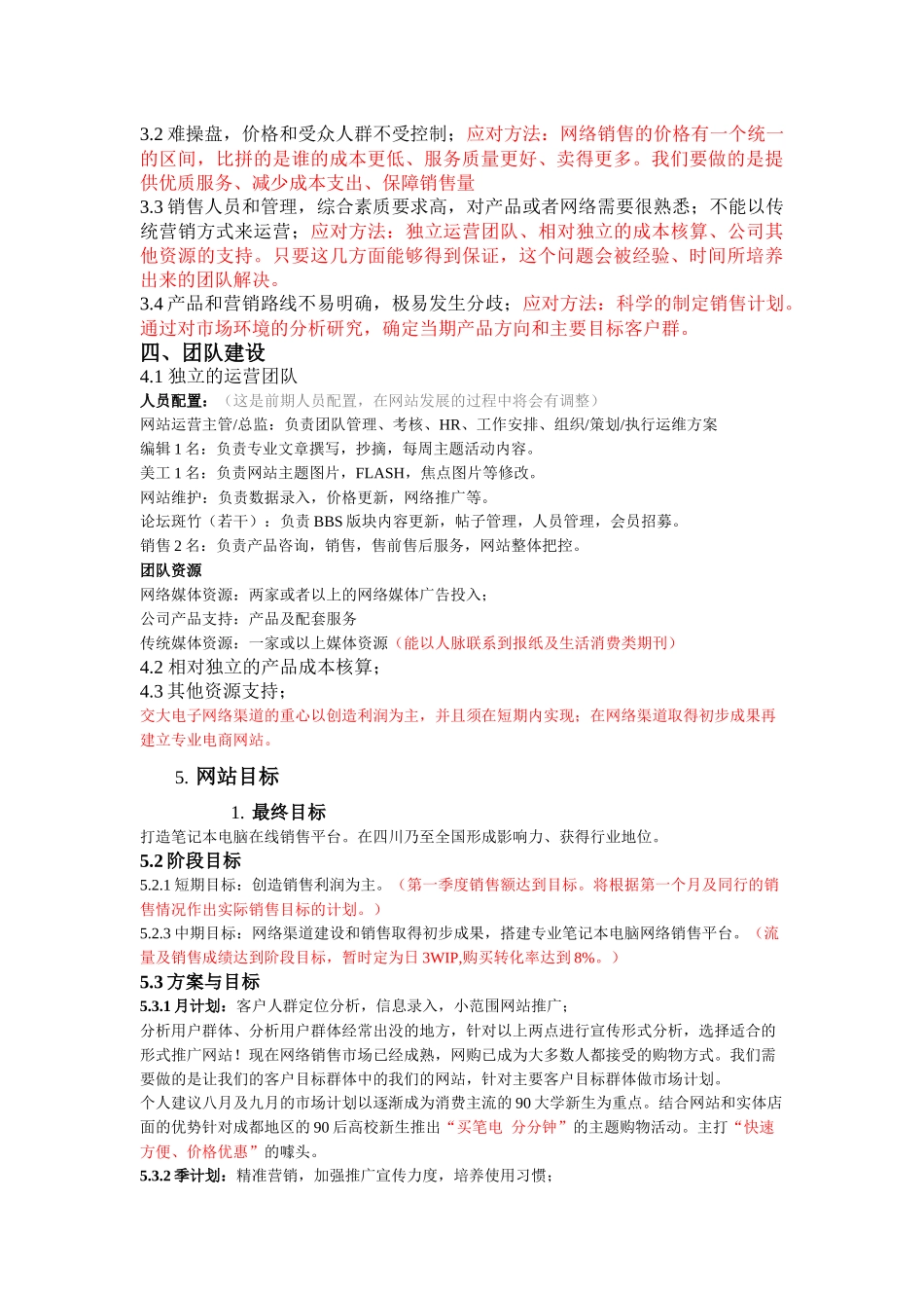 电子商务网站运维推广策划_第2页