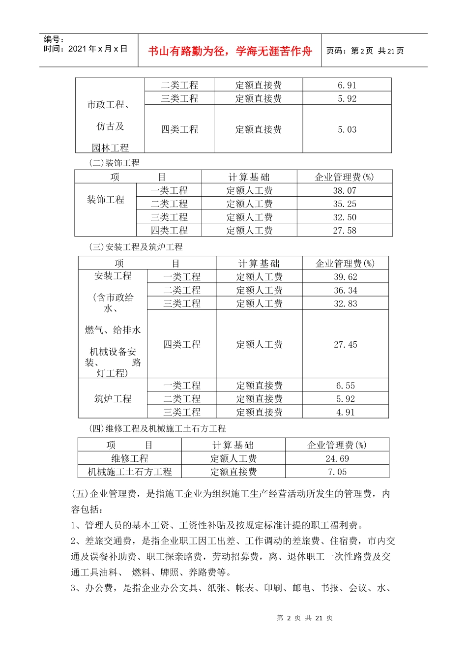 建设工程费用定额_第2页