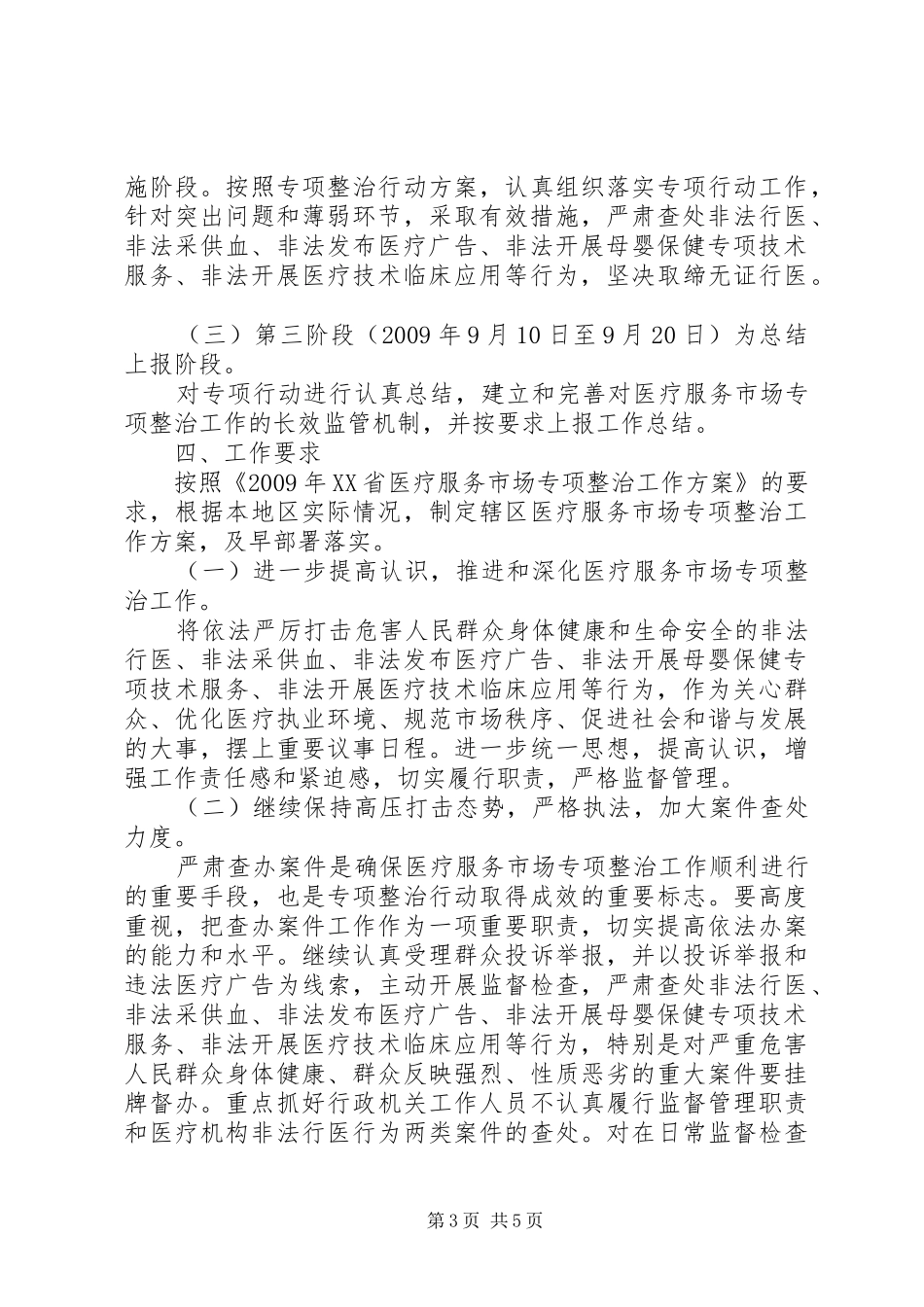 医疗服务专项整治方案_第3页