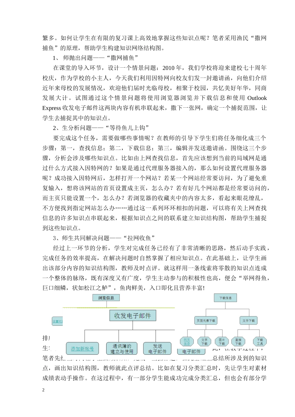 谈信息技术复习课中知识体系结构图的构建_第2页