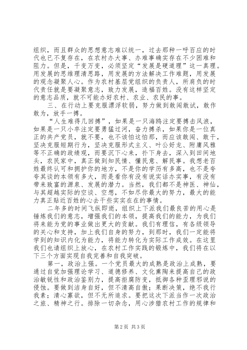 挂职干部表态发言稿_第2页