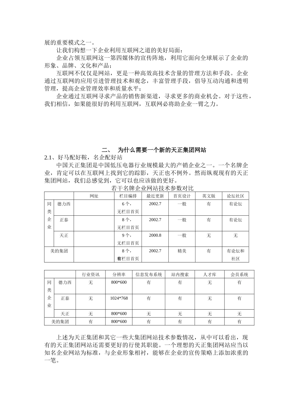 某集团网站建设方案书_第3页